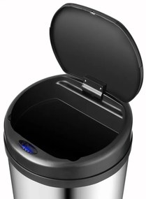 Automatický odpadkový kôš 50 l so senzorom, nerez,strieborny