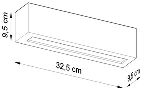 Nástenné svietidlo VEGA 1xE27/60W/230V šedá