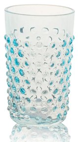 Sklenice, Jílek Glassworks, HOBNAIL, Podj. azurová, 250 ml, 6 ks