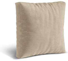 Béžový zamatový vankúš k modulárnej pohovke Martina – Micadoni