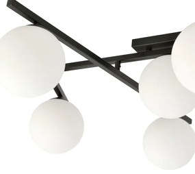 Stropné svietidlo SMART 4xE14/10W/230V čierna/biela