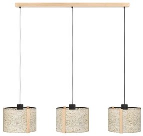 Eglo 390324 - Luster na lanku HONTONGAS 3xE27/25W/230V béžová