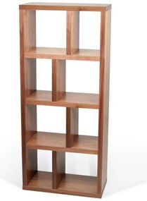 Hnedá knižnica v dekore orecha 70x159 cm Berlin – TemaHome