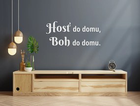 drevko Drevený citát Hosť do domu, Boh do domu Rozmer obrazu: 19 x 42 cm, Farba dekorácie: Čierna