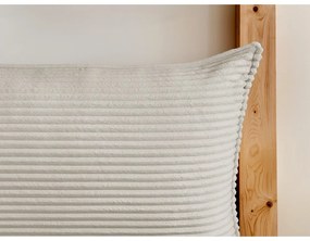 Béžová čalúnená dvojlôžková posteľ s úložným priestorom s roštom 180x200 cm Jade – Bobochic Paris