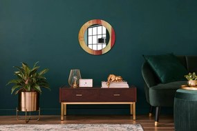 Okrúhle ozdobné zrkadlo Abstraktný obrázok fi 50 cm