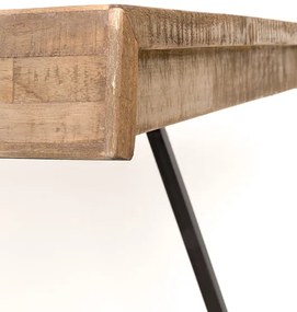 WL-Living Suri jedálenský stôl - Čierna, 160 x 78 cm