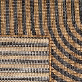 Čierny/hnedý vnútorný a vonkajší behúň 80x250 cm Mira 1453 – Ayyildiz Carpets