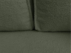 Rozkladacia obojstranná sedacia súprava do L SMART BOUCLE 232x143 cm, tmavozelená