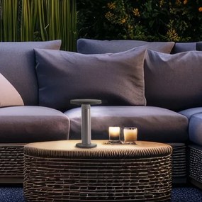 Brilliant - LED Solárna stmievateľná dotyková lampa MAGUA LED/2W/3,7V IP44 čierna