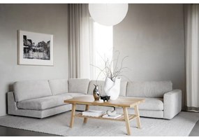 Konferenčný stolík z brúseného dubového dreva Rowico Brooklyn, 130 x 75 cm