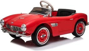 LEAN CARS BMW Retro červené auto na batérie, maľované