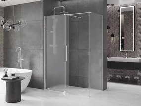 Mexen Velar, sprchový kút s posuvnými dverami 150 x 70 cm, 8mm sklo námraza, chrómová, 871-150-070-31-01