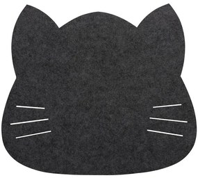 Podložka filcová mačka 38x34 cm čierna