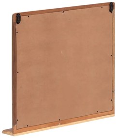 furniture-nabytek.cz - Masívne kúpeľňové zrkadlo Kalkata z recyklovaného dreva, lakované, viacfarebné – 70×70 cm