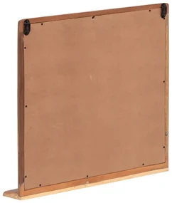 furniture-nabytek.cz - Masívne kúpeľňové zrkadlo Kalkata z recyklovaného dreva, lakované, viacfarebné – 70×70 cm