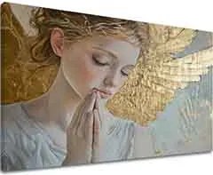 Obrazy anjelov Nebeský poklad  | 100% originál domaľovaný akrylom