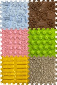 OrtoNature Masážne ortopedické podložky súprava 6 ks - Sladká matematika