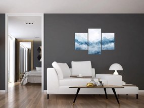 Obraz - Mraky a vlny, akvarel (90x60 cm)