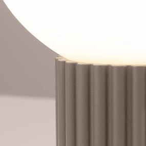 Taupe stolová lampa so skleneným tienidlom (výška 19 cm) Orbital – Sollux