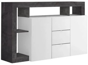 Komoda LENOR biela/antracit