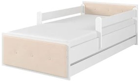 Raj posteli Detská čalúnená posteľ MAX XL " béžová " biela