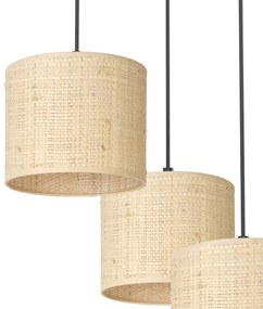 Luster na lanku RATTAN 3xE27/60W/230V ratan