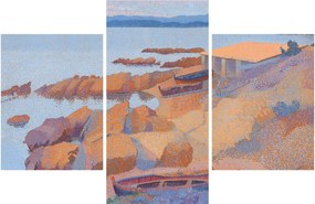 Obraz - Henri Edmond Cross, Calanque des Antibois, reprodukcia (90x60 cm)