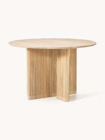 Okrúhly stôl z dubového dreva Jolka, Ø 120 cm