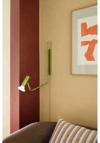 Zelené nástenné svietidlo Wally – Hübsch