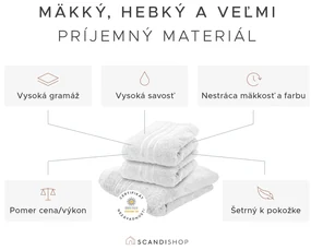 Osuška Comfort 70 x 140 cm svetlozelená, 100% bavlna