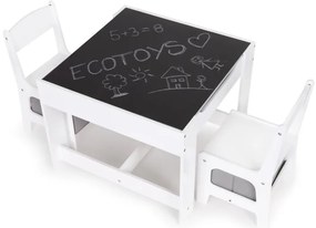 Detská nábytková zostava drevený stôl + 2 stoličky