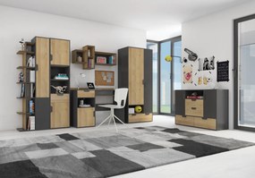 Meblar Regál Nano NA5 (2 farby) Farba: Dub Riviera