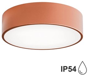 Kúpeľňové stropné svietidlo CLEO 2xE27/24W/230V pr. 30 cm medená IP54