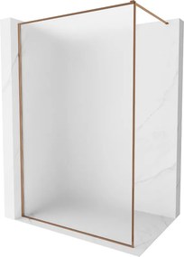 Mexen, Mexen Kioto-XF sprchová stena s rámom 80 x 202 cm, matná 10 mm, ružové zlato - 800-080-104-60-30-X