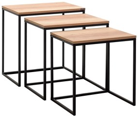 Skladací stôl SHP 933 Black, 3 ks
