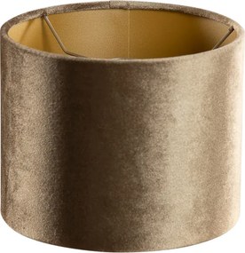 Zamatový tienidlo bronzové so zlatým vnútorným 18/18/14