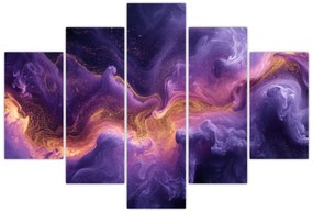 Obraz - Fialová hmlovina (150x105 cm)