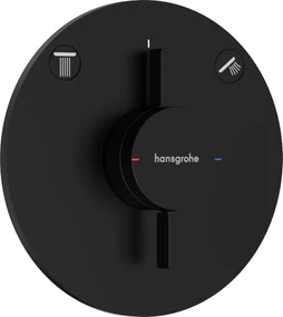 Hansgrohe DuoTurn S, batéria pod omietku pre 2 spotrebiče, čierna matná, HAN-75418670