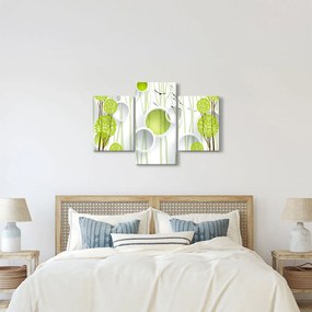 Obraz abstrakcie so stromami (90x60 cm)