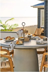 Keramický okrúhly záhradný jedálenský stôl ø 60 cm Bonnet – House Nordic