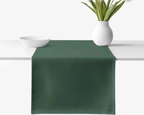 Goldea behúň na stôl 100% bavlnené plátno - tmavo zelený 35x140 cm