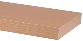 Autronic - Polička nástenná 60 cm, MDF, dekor přírodný buk, baleno v ochranej fólii - P-001 BUK