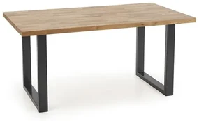 Jedálenský stôl s dubovou doskou RADUS 160(240)x90