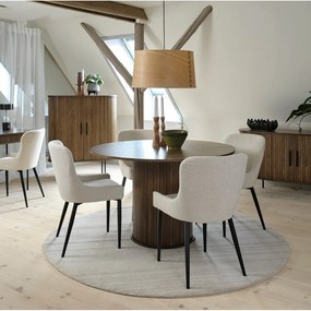 Okrúhly jedálenský stôl v dekore duba ø 120 cm Nola – Unique Furniture
