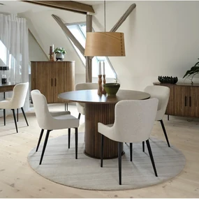 Okrúhly jedálenský stôl v dekore duba ø 120 cm Nola – Unique Furniture