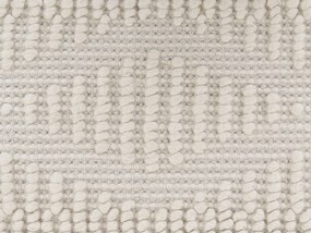 Vlnený koberec 200 x 200 cm svetlobéžový LAPSEKI Beliani