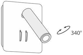 Maytoni C175-WL-01-6W-W - LED Nástenné bodové svietidlo IOS LED/9W/230V biela