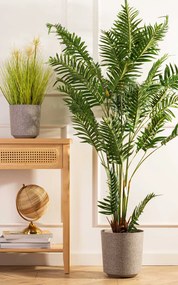 PLASTOVÝ KVETINÁČ ALOE TX 25,5X27 CM BÉŽOVÁ