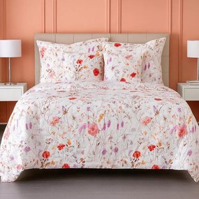 Kvalitex Prodloužené saténové povlečení 140x220, 70x90cm Luční tanec